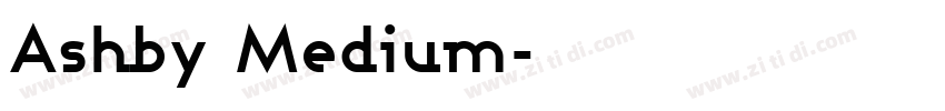 Ashby Medium字体转换